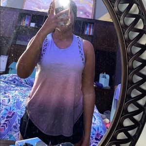 kohl’s ombré triangle sleeve tank top